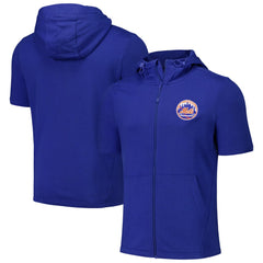 New York Mets Levelwear Recruit Short Sleeve Full-Zip Hoodie - Royal Hoodies