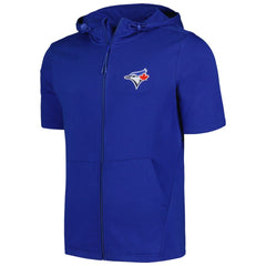 Toronto Blue Jays Levelwear Recruit Short Sleeve Full-Zip Hoodie - Royal Hoodies