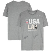Gisele Thompson & Alyssa Thompson Angel City FC & USWNT Multi-Signed Gray T-Shirt - Fanatics for sale