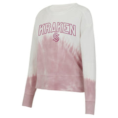 Seattle Kraken Concepts Sport Women's Orchard Tie-Dye Long Sleeve Top - Pink/White | US 201398078