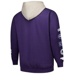 Dallas Cowboys Big & Tall Patched Out Pullover Hoodie - Purple Hoodies