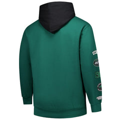 New York Jets Big & Tall Patched Out Pullover Hoodie - Green Hoodies