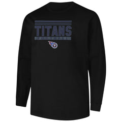 Tennessee Titans Profile Big & Tall Pop Long Sleeve T-Shirt - Black T-shirts