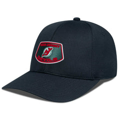 New Jersey Devils Levelwear Retro Skylight Zephyr Adjustable Hat - Black | US 201398258