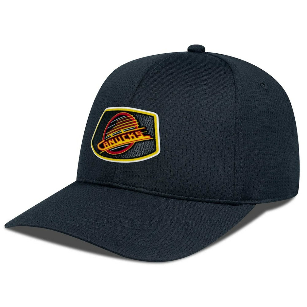 Vancouver Canucks Levelwear Retro Skylight Zephyr Adjustable Hat - Black | US 201398264