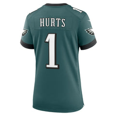 Jalen Hurts Philadelphia Eagles Women's Team Game Jersey - Midnight Green Jerseys