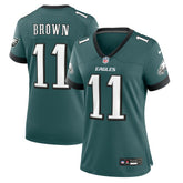 A.J. Brown Philadelphia Eagles Women's Team Game Jersey - Midnight Green Jerseys