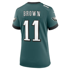 A.J. Brown Philadelphia Eagles Women's Team Game Jersey - Midnight Green Jerseys
