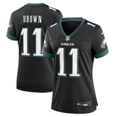 A.J. Brown Philadelphia Eagles Women's Alternate Game Jersey - Black Jerseys