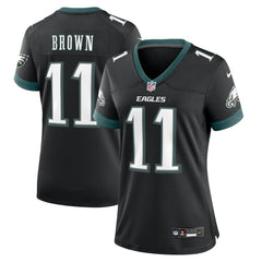 A.J. Brown Philadelphia Eagles Women's Alternate Game Jersey - Black Jerseys