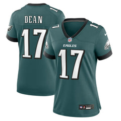 Nakobe Dean Philadelphia Eagles Women's Team Game Jersey - Midnight Green Jerseys