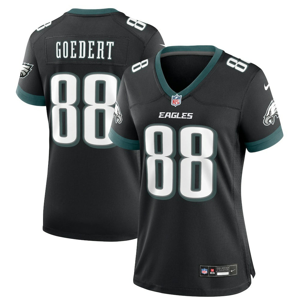 Dallas Goedert Philadelphia Eagles Women's Alternate Game Jersey - Black Jerseys