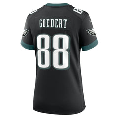 Dallas Goedert Philadelphia Eagles Women's Alternate Game Jersey - Black Jerseys