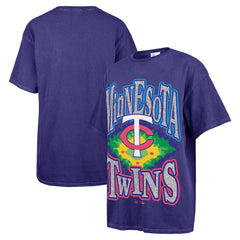 Minnesota Twins '47 Women's Flashing Lights Boyfriend T-Shirt - Navy T-shirts
