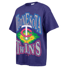 Minnesota Twins '47 Women's Flashing Lights Boyfriend T-Shirt - Navy T-shirts