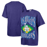Los Angeles Dodgers '47 Women's Flashing Lights Boyfriend T-Shirt - Navy T-shirts