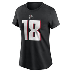 Kirk Cousins Atlanta Falcons Women's Player Name & Number T-Shirt - Black T-shirts