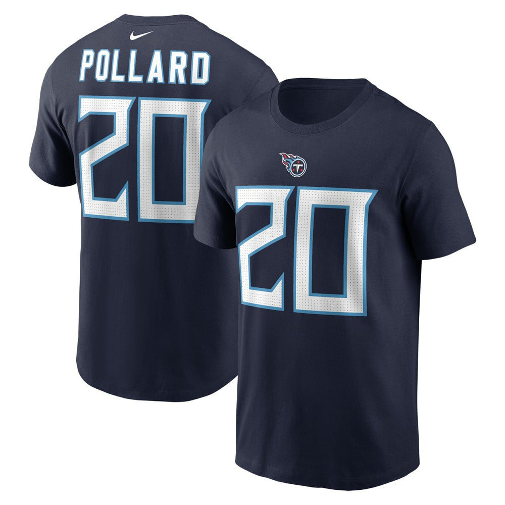 Tony Pollard Tennessee Titans Player Name & Number T-Shirt - Navy T-shirts