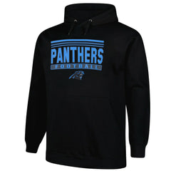 Carolina Panthers Big & Tall Pop Pullover Hoodie - Black Hoodies