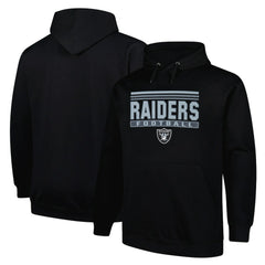 Las Vegas Raiders Big & Tall Pop Pullover Hoodie - Black Hoodies