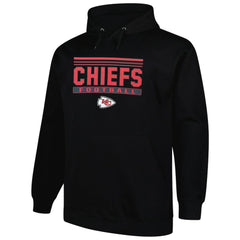 Kansas City Chiefs Big & Tall Pop Pullover Hoodie - Black Hoodies