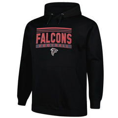 Atlanta Falcons Big & Tall Pop Pullover Hoodie - Black Hoodies
