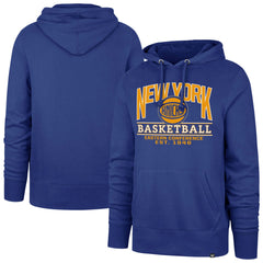 New York Knicks '47 Big & Tall Good Call Headline Pullover Hoodie Blue - 47 brand