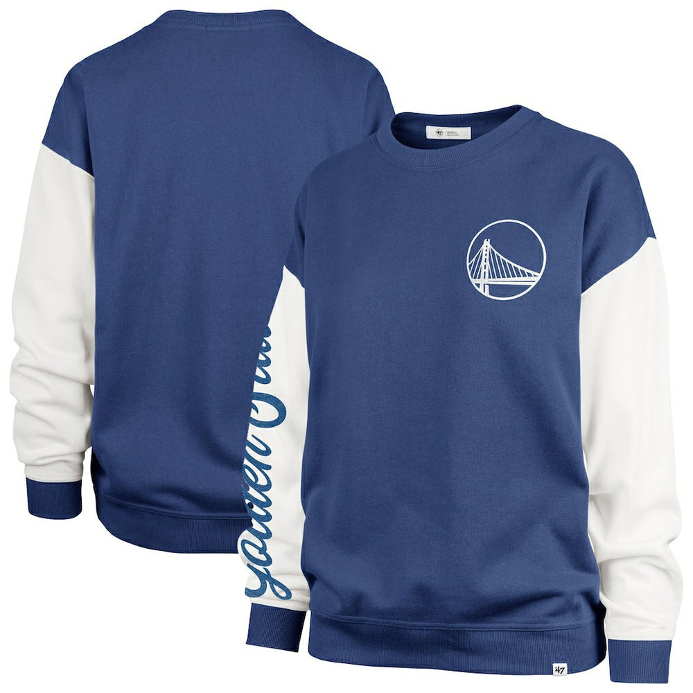 Golden State Warriors '47 Women's Plus Size Oversized Rise Andie Pullover Sweatshirt Royal - 47 brand