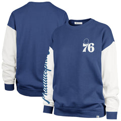 Philadelphia 76ers '47 Women's Plus Size Oversized Rise Andie Pullover Sweatshirt Royal - 47 brand