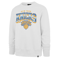 New York Knicks '47 Big & Tall Spotlight Headline Pullover Sweatshirt Cream - 47 brand