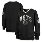 Brooklyn Nets '47 Women's Rise Wax Pack Daze '80s Oversize Pullover Sweatshirt Black - 47 brand