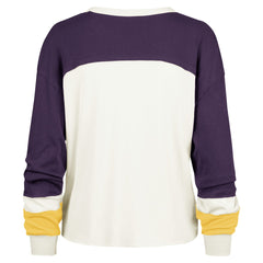 Los Angeles Lakers '47 Women's Curve Raglan Long Sleeve T-Shirt Cream - 47 brand