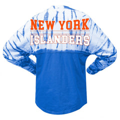 New York Islanders Spirit Jersey Unisex Crystal Half Dye Long Sleeve T-Shirt - Royal | US 201405552