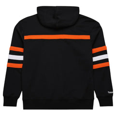 Cincinnati Bengals Vintage Logo Head Coach Fleece Pullover Hoodie - Black Hoodies
