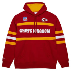 Kansas City Chiefs Vintage Logo Head Coach Fleece Pullover Hoodie - Red Hoodies