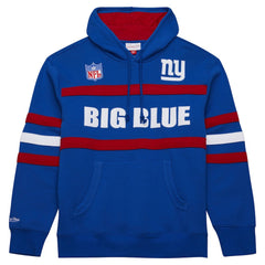 New York Giants Vintage Logo Head Coach Fleece Pullover Hoodie - Royal Hoodies