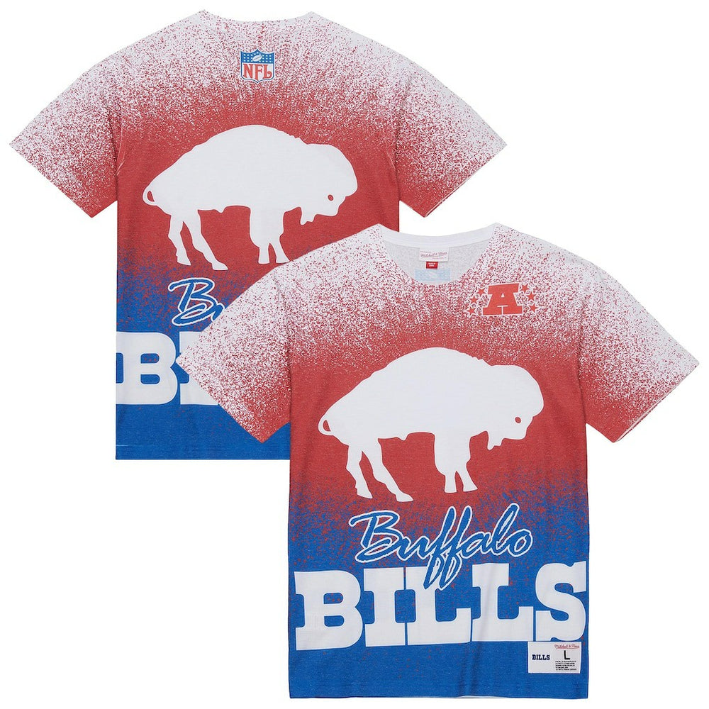 Buffalo Bills Team Burst Vintage Logo T-Shirt - White T-shirts