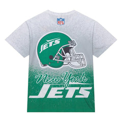 New York Jets Team Burst Vintage Logo T-Shirt - White T-shirts