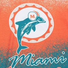 Miami Dolphins Team Burst Vintage Logo T-Shirt - White T-shirts
