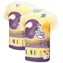 Minnesota Vikings Team Burst Vintage Logo T-Shirt - White T-shirts