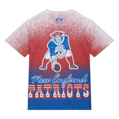 New England Patriots Team Burst Vintage Logo T-Shirt - White T-shirts