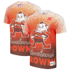 Cleveland Browns Team Burst Vintage Logo T-Shirt - White T-shirts