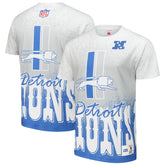 Detroit Lions Team Burst Vintage Logo T-Shirt - White T-shirts