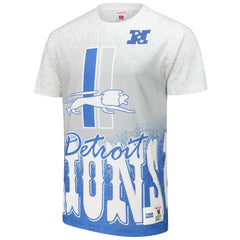 Detroit Lions Team Burst Vintage Logo T-Shirt - White T-shirts