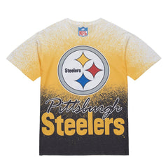 Pittsburgh Steelers Team Burst Vintage Logo T-Shirt - White T-shirts