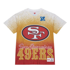 San Francisco 49ers Team Burst Vintage Logo T-Shirt - White T-shirts