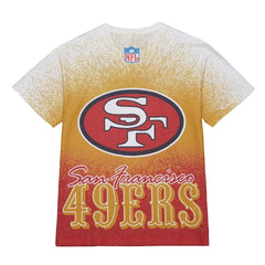 San Francisco 49ers Team Burst Vintage Logo T-Shirt - White T-shirts