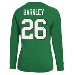 Saquon Barkley Philadelphia Eagles Majestic Threads Women's Name & Number Long Sleeve T-Shirt - Midnight Green T-shirts