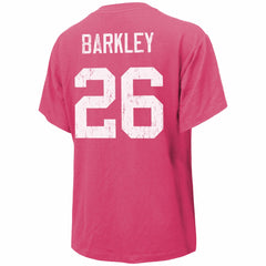 Saquon Barkley Philadelphia Eagles Majestic Threads Women's Name & Number T-Shirt - Pink T-shirts