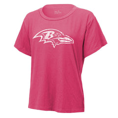 Derrick Henry Baltimore Ravens Majestic Threads Women's Name & Number T-Shirt - Pink T-shirts